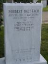 Norbert Bachrach\'s tombstone